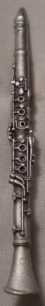 Silver Clarinet Pin